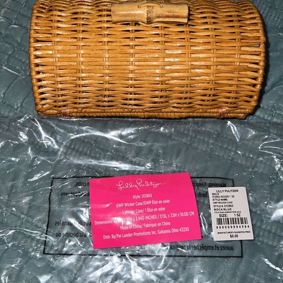 NWT Lilly Pulitzer Wicker Purse - Picture 4 of 4